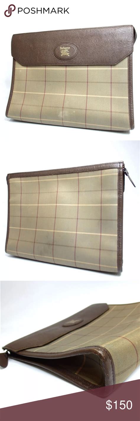 burberry london clutch|vintage Burberry clutch bag.